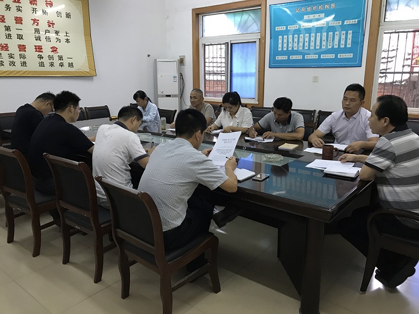 公司黨支部召開(kāi) “講政治、重規(guī)矩、作表率” 專(zhuān)題組織生活會(huì)
